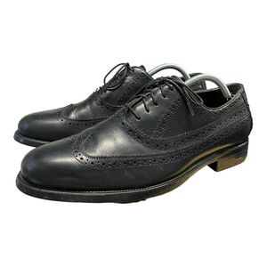 Johnston & Murphy | Mens Black Sheepskin‎ Leather Oxfords Dress Shoes 9